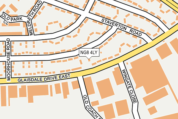 NG8 4LY map - OS OpenMap – Local (Ordnance Survey) NG8 4LY map - OS OpenMap – Local (Ordnance Survey)