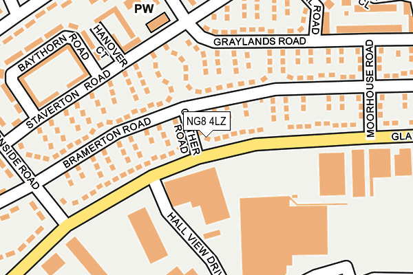 NG8 4LZ map - OS OpenMap – Local (Ordnance Survey) NG8 4LZ map - OS OpenMap – Local (Ordnance Survey)