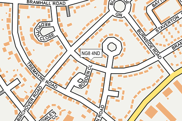 NG8 4ND map - OS OpenMap – Local (Ordnance Survey) NG8 4ND map - OS OpenMap – Local (Ordnance Survey)