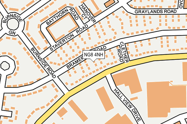 NG8 4NH map - OS OpenMap – Local (Ordnance Survey) NG8 4NH map - OS OpenMap – Local (Ordnance Survey)