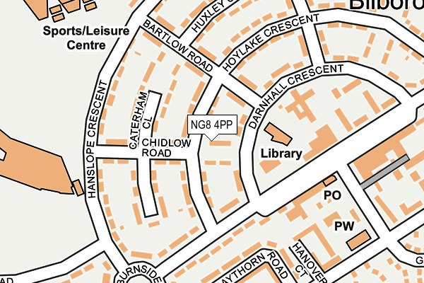 NG8 4PP map - OS OpenMap – Local (Ordnance Survey) NG8 4PP map - OS OpenMap – Local (Ordnance Survey)