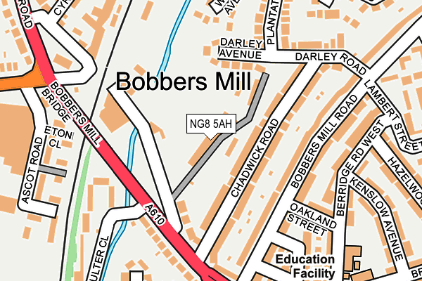 NG8 5AH map - OS OpenMap – Local (Ordnance Survey) NG8 5AH map - OS OpenMap – Local (Ordnance Survey)