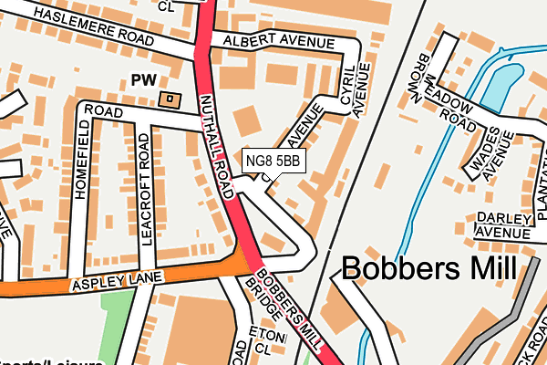 NG8 5BB map - OS OpenMap – Local (Ordnance Survey) NG8 5BB map - OS OpenMap – Local (Ordnance Survey)