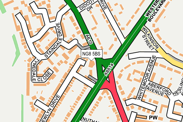 NG8 5BS map - OS OpenMap – Local (Ordnance Survey) NG8 5BS map - OS OpenMap – Local (Ordnance Survey)