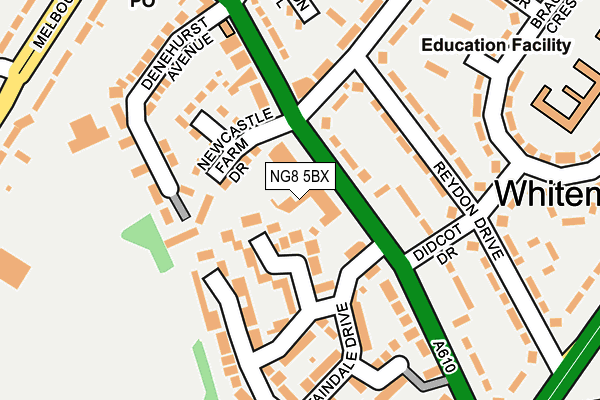 NG8 5BX map - OS OpenMap – Local (Ordnance Survey) NG8 5BX map - OS OpenMap – Local (Ordnance Survey)