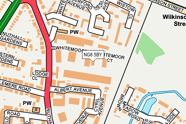 NG8 5BY map - OS OpenMap – Local (Ordnance Survey) NG8 5BY map - OS OpenMap – Local (Ordnance Survey)