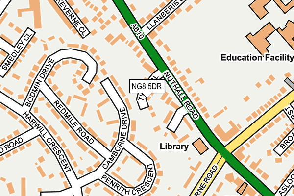 NG8 5DR map - OS OpenMap – Local (Ordnance Survey) NG8 5DR map - OS OpenMap – Local (Ordnance Survey)