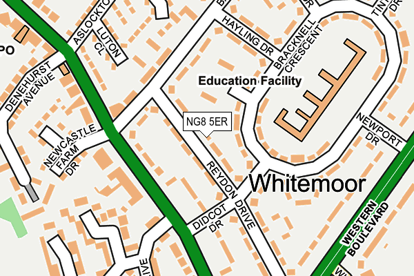 NG8 5ER map - OS OpenMap – Local (Ordnance Survey) NG8 5ER map - OS OpenMap – Local (Ordnance Survey)