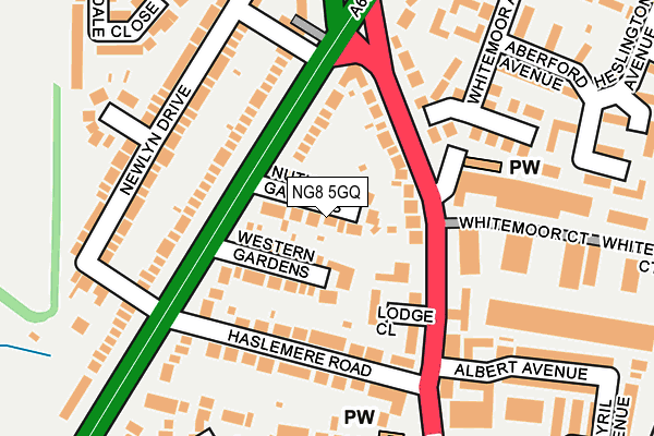 NG8 5GQ map - OS OpenMap – Local (Ordnance Survey) NG8 5GQ map - OS OpenMap – Local (Ordnance Survey)