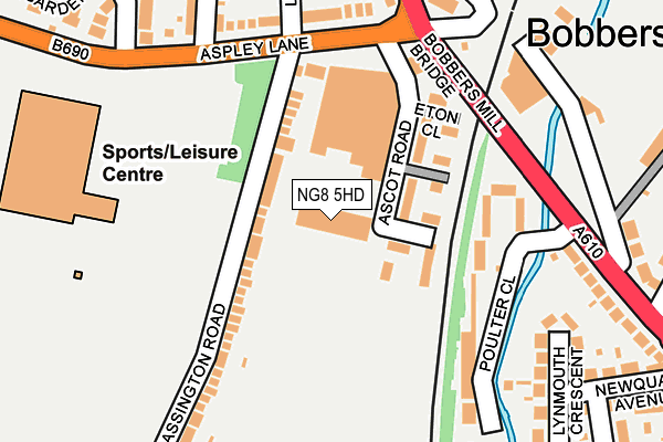 NG8 5HD map - OS OpenMap – Local (Ordnance Survey) NG8 5HD map - OS OpenMap – Local (Ordnance Survey)