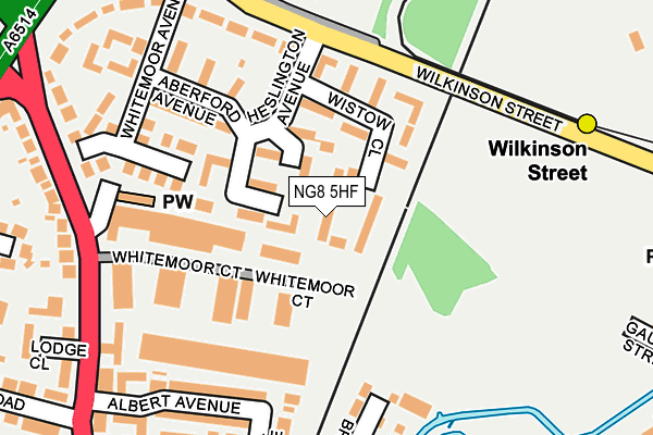 NG8 5HF map - OS OpenMap – Local (Ordnance Survey) NG8 5HF map - OS OpenMap – Local (Ordnance Survey)