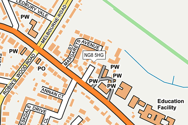 NG8 5HG map - OS OpenMap – Local (Ordnance Survey) NG8 5HG map - OS OpenMap – Local (Ordnance Survey)