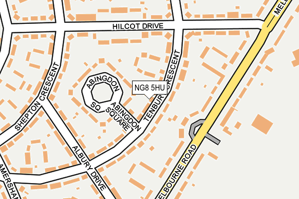 NG8 5HU map - OS OpenMap – Local (Ordnance Survey) NG8 5HU map - OS OpenMap – Local (Ordnance Survey)