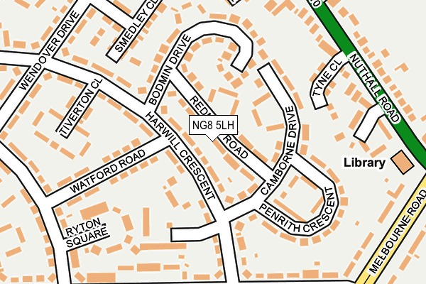 NG8 5LH map - OS OpenMap – Local (Ordnance Survey) NG8 5LH map - OS OpenMap – Local (Ordnance Survey)
