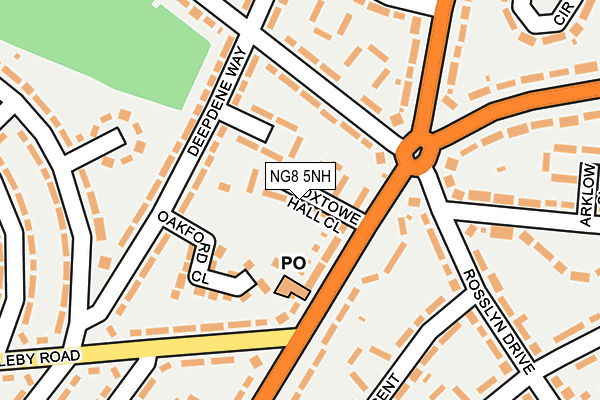 NG8 5NH map - OS OpenMap – Local (Ordnance Survey) NG8 5NH map - OS OpenMap – Local (Ordnance Survey)