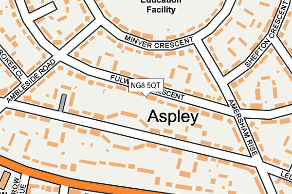 NG8 5QT map - OS OpenMap – Local (Ordnance Survey) NG8 5QT map - OS OpenMap – Local (Ordnance Survey)