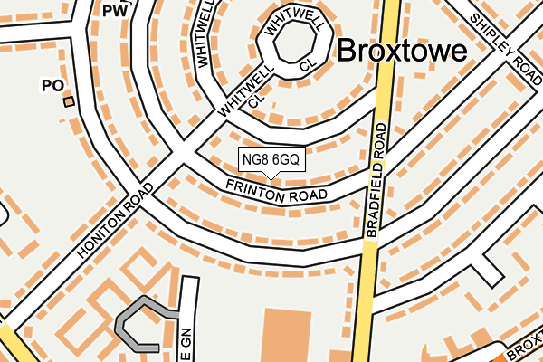 NG8 6GQ map - OS OpenMap – Local (Ordnance Survey) NG8 6GQ map - OS OpenMap – Local (Ordnance Survey)