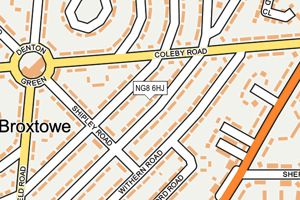 NG8 6HJ map - OS OpenMap – Local (Ordnance Survey) NG8 6HJ map - OS OpenMap – Local (Ordnance Survey)