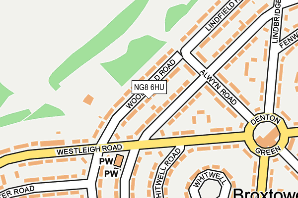 NG8 6HU map - OS OpenMap – Local (Ordnance Survey) NG8 6HU map - OS OpenMap – Local (Ordnance Survey)