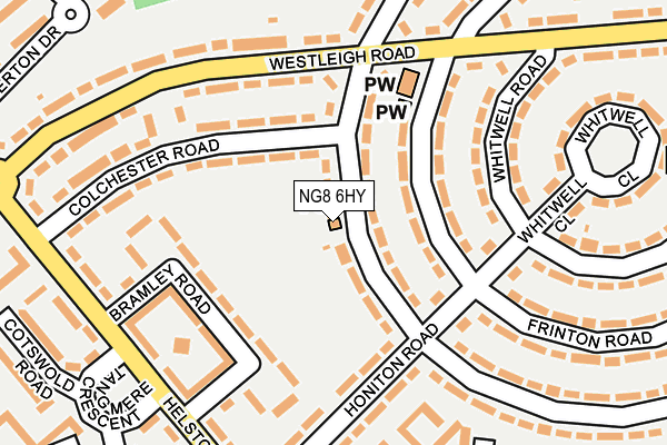 NG8 6HY map - OS OpenMap – Local (Ordnance Survey) NG8 6HY map - OS OpenMap – Local (Ordnance Survey)