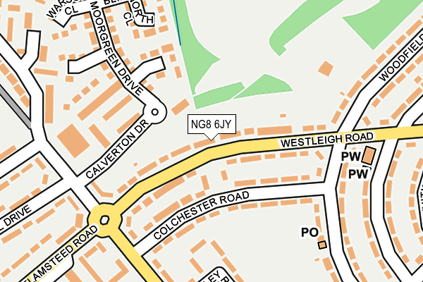 NG8 6JY map - OS OpenMap – Local (Ordnance Survey) NG8 6JY map - OS OpenMap – Local (Ordnance Survey)