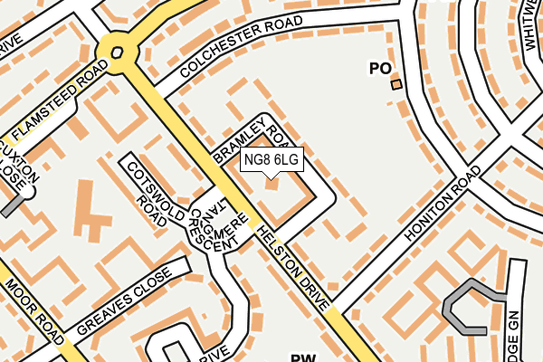 NG8 6LG map - OS OpenMap – Local (Ordnance Survey) NG8 6LG map - OS OpenMap – Local (Ordnance Survey)