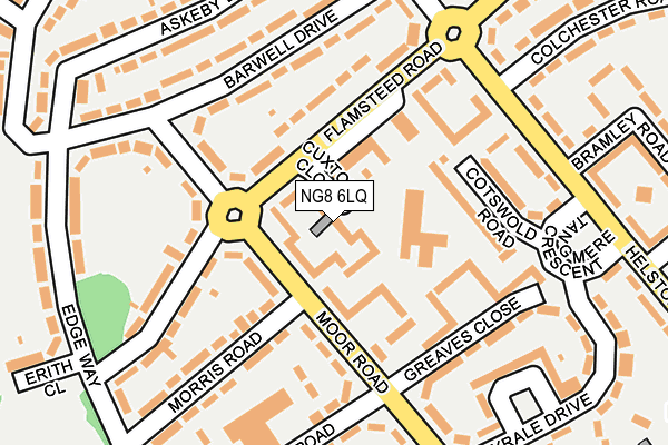 NG8 6LQ map - OS OpenMap – Local (Ordnance Survey) NG8 6LQ map - OS OpenMap – Local (Ordnance Survey)