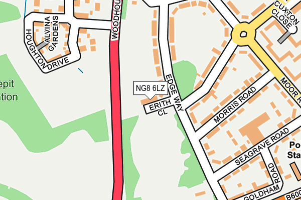 NG8 6LZ map - OS OpenMap – Local (Ordnance Survey) NG8 6LZ map - OS OpenMap – Local (Ordnance Survey)