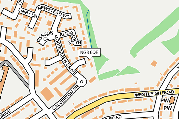 NG8 6QE map - OS OpenMap – Local (Ordnance Survey) NG8 6QE map - OS OpenMap – Local (Ordnance Survey)
