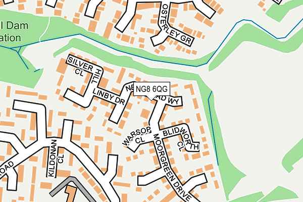 NG8 6QG map - OS OpenMap – Local (Ordnance Survey) NG8 6QG map - OS OpenMap – Local (Ordnance Survey)