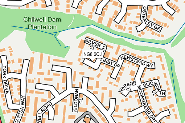 NG8 6QJ map - OS OpenMap – Local (Ordnance Survey) NG8 6QJ map - OS OpenMap – Local (Ordnance Survey)