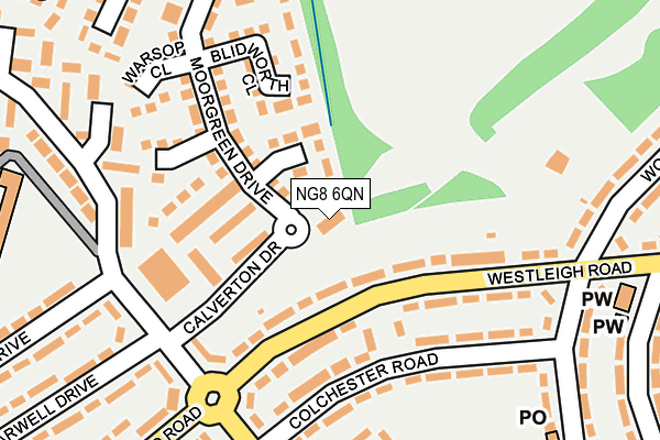 NG8 6QN map - OS OpenMap – Local (Ordnance Survey) NG8 6QN map - OS OpenMap – Local (Ordnance Survey)