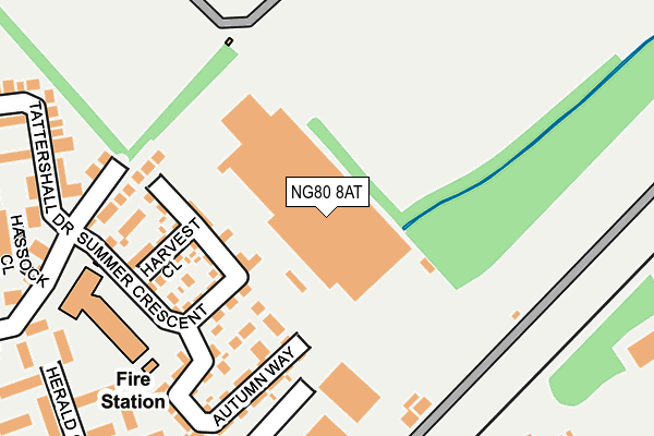 NG80 8AT map - OS OpenMap – Local (Ordnance Survey) NG80 8AT map - OS OpenMap – Local (Ordnance Survey)