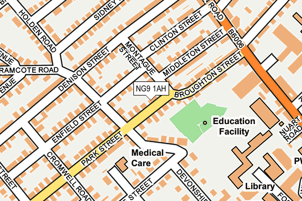 NG9 1AH map - OS OpenMap – Local (Ordnance Survey) NG9 1AH map - OS OpenMap – Local (Ordnance Survey)