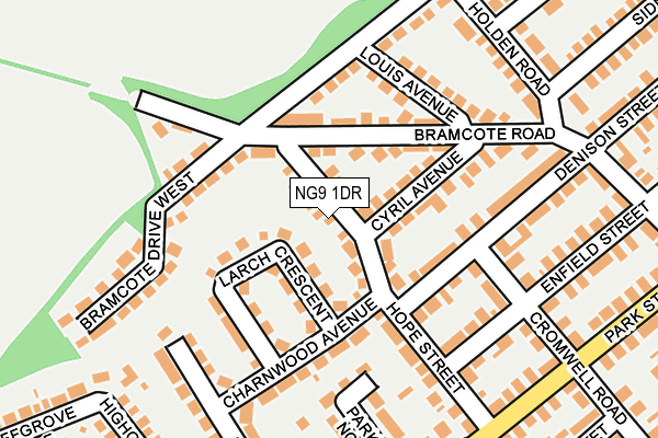 NG9 1DR map - OS OpenMap – Local (Ordnance Survey) NG9 1DR map - OS OpenMap – Local (Ordnance Survey)