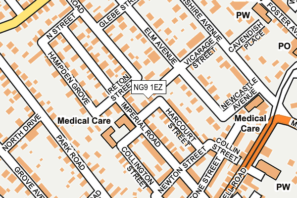 NG9 1EZ map - OS OpenMap – Local (Ordnance Survey) NG9 1EZ map - OS OpenMap – Local (Ordnance Survey)