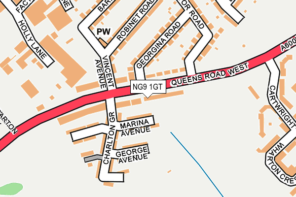 NG9 1GT map - OS OpenMap – Local (Ordnance Survey) NG9 1GT map - OS OpenMap – Local (Ordnance Survey)