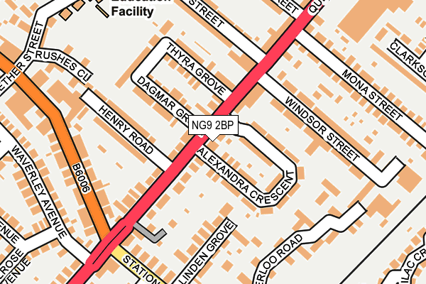 NG9 2BP map - OS OpenMap – Local (Ordnance Survey) NG9 2BP map - OS OpenMap – Local (Ordnance Survey)