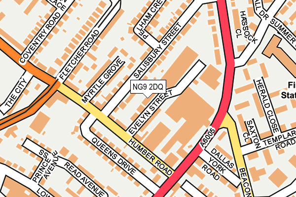 NG9 2DQ map - OS OpenMap – Local (Ordnance Survey) NG9 2DQ map - OS OpenMap – Local (Ordnance Survey)