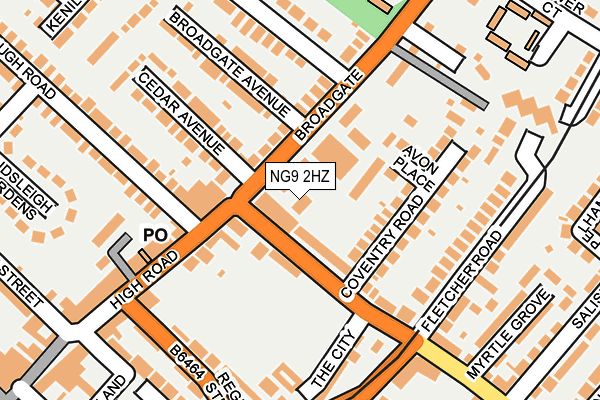NG9 2HZ map - OS OpenMap – Local (Ordnance Survey) NG9 2HZ map - OS OpenMap – Local (Ordnance Survey)