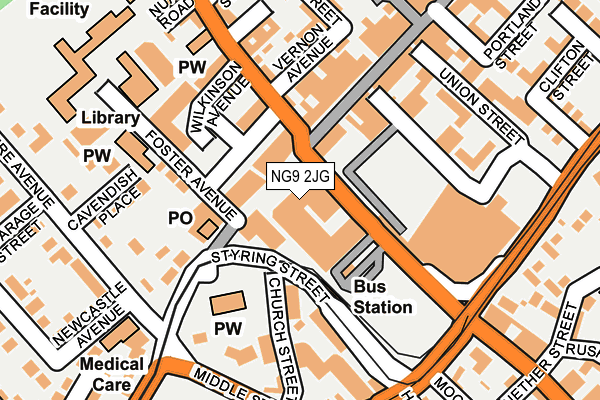 NG9 2JG map - OS OpenMap – Local (Ordnance Survey) NG9 2JG map - OS OpenMap – Local (Ordnance Survey)