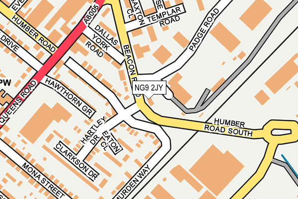 NG9 2JY map - OS OpenMap – Local (Ordnance Survey) NG9 2JY map - OS OpenMap – Local (Ordnance Survey)
