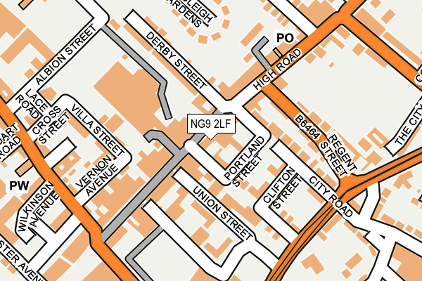 NG9 2LF map - OS OpenMap – Local (Ordnance Survey) NG9 2LF map - OS OpenMap – Local (Ordnance Survey)