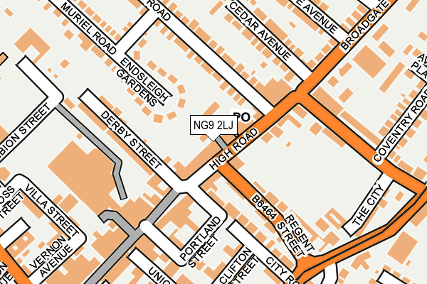 NG9 2LJ map - OS OpenMap – Local (Ordnance Survey) NG9 2LJ map - OS OpenMap – Local (Ordnance Survey)