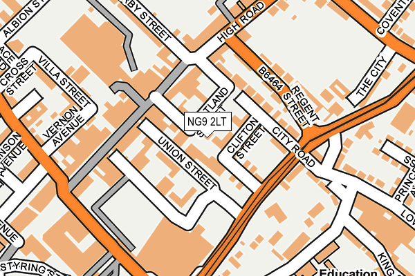 NG9 2LT map - OS OpenMap – Local (Ordnance Survey) NG9 2LT map - OS OpenMap – Local (Ordnance Survey)