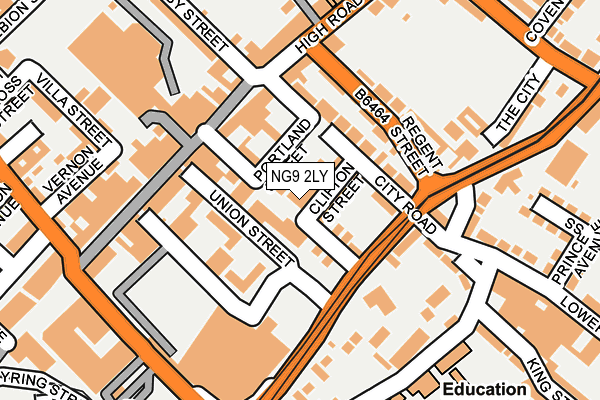 NG9 2LY map - OS OpenMap – Local (Ordnance Survey) NG9 2LY map - OS OpenMap – Local (Ordnance Survey)