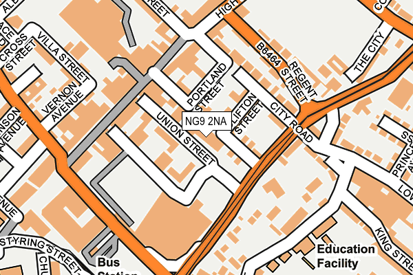NG9 2NA map - OS OpenMap – Local (Ordnance Survey) NG9 2NA map - OS OpenMap – Local (Ordnance Survey)