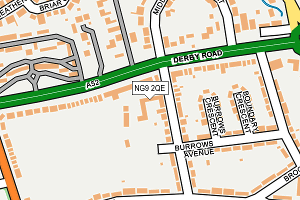 NG9 2QE map - OS OpenMap – Local (Ordnance Survey) NG9 2QE map - OS OpenMap – Local (Ordnance Survey)