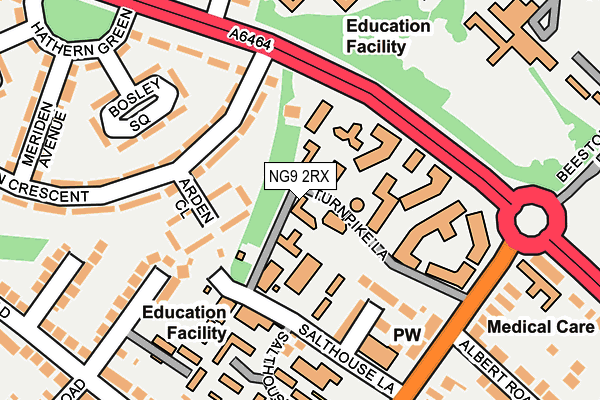 NG9 2RX map - OS OpenMap – Local (Ordnance Survey) NG9 2RX map - OS OpenMap – Local (Ordnance Survey)