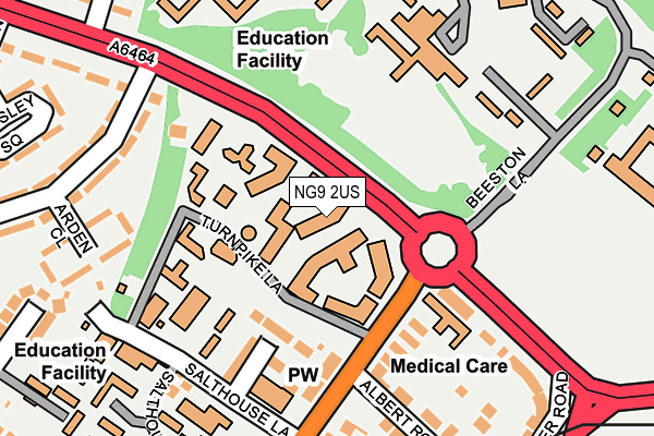 NG9 2US map - OS OpenMap – Local (Ordnance Survey) NG9 2US map - OS OpenMap – Local (Ordnance Survey)